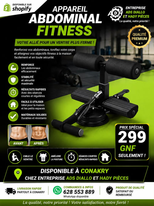 APPAREIL ABDOMINAL POUR VOTRE SPORTS A LA MAISON